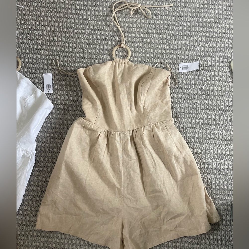 NWT Set of 2 Linen Rompers - Picture 5 of 5